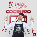 Delantal "El Mejor Cocinero Mi Papá"